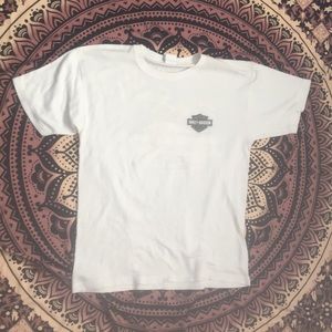 White Harley Davidson shirt